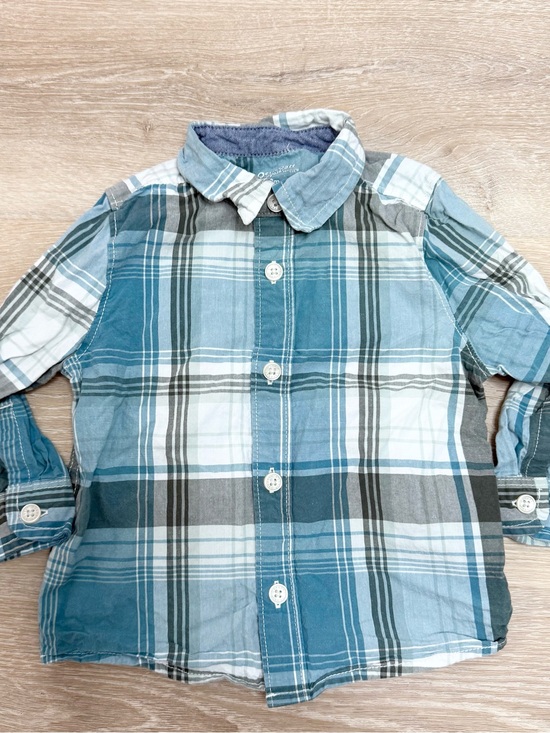 OshKosh B'gosh Other - OshKosh B'gosh Blue Plaid Button-Up Shirt